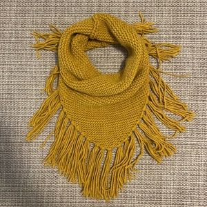 REVOLVE Michael Stars Eternal Fringes Scarf in Mustard
